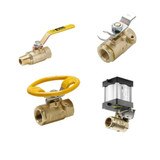 Female to Female - Panel Mount - Industrual Ball Valves - Brass